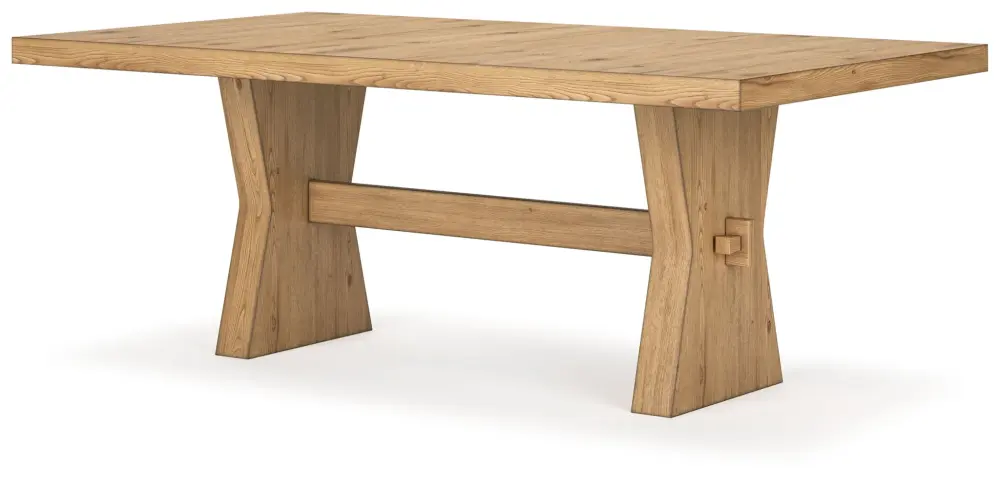 Galliden - Rectangular Dining Room Table - Portable Brown