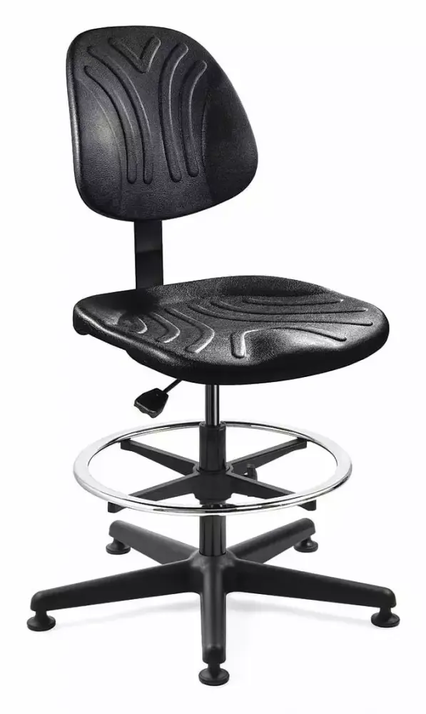 Bevco Task Chair Poly Black 23 to 33 Seat Ht 7500D - Adjustable Height Office Chair