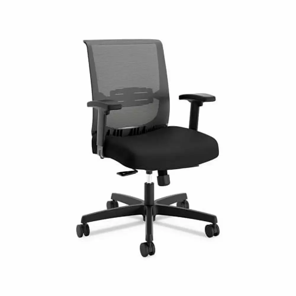 Convergence Mid-Back Task Chair Swivel-Tilt Control Black Ergonomic Office Chair HON