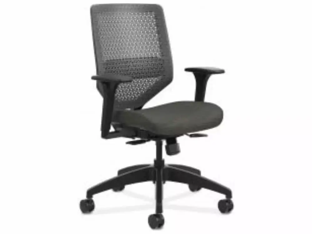 HON Solve Series ReActiv Back Task Chair Ink Charcoal Ergonomic Support