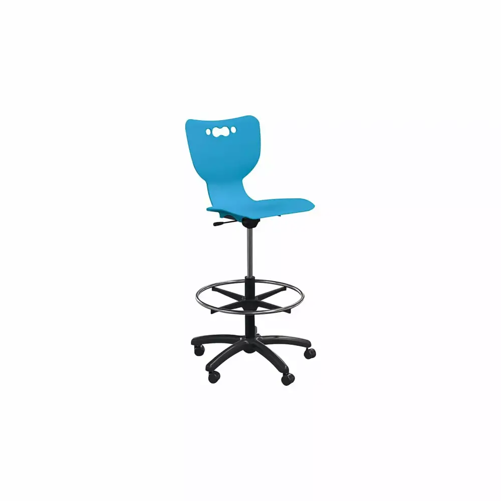 MooreCo Hierarchy 5-Star Task Chair Blue Ergonomic Office Chair