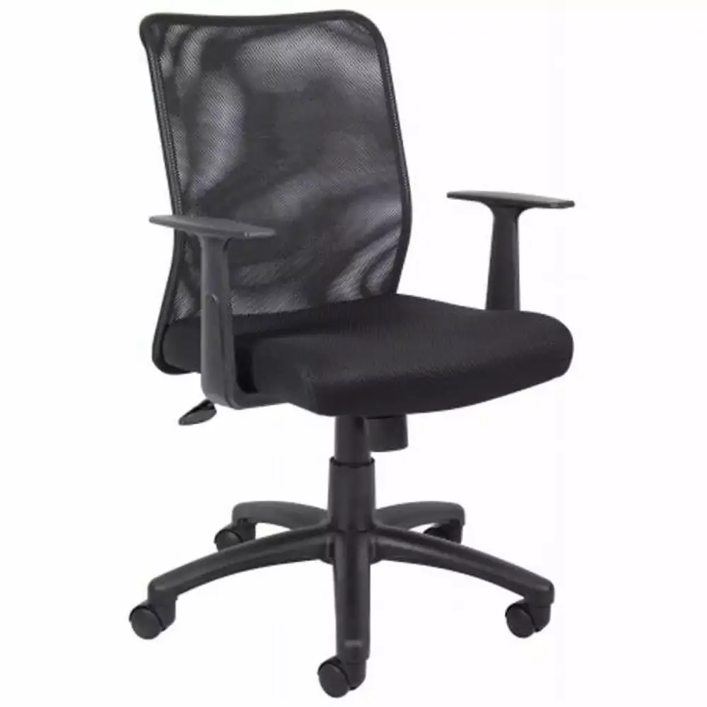 Budget Mesh Task Chair T-Arms Office or Home Use Procomfort