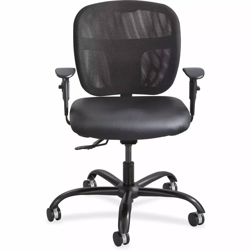Safco Products Vue Intensive-Use Task Chair Cool Mesh Back 500 lb Capacity Waterfall Edge Seat