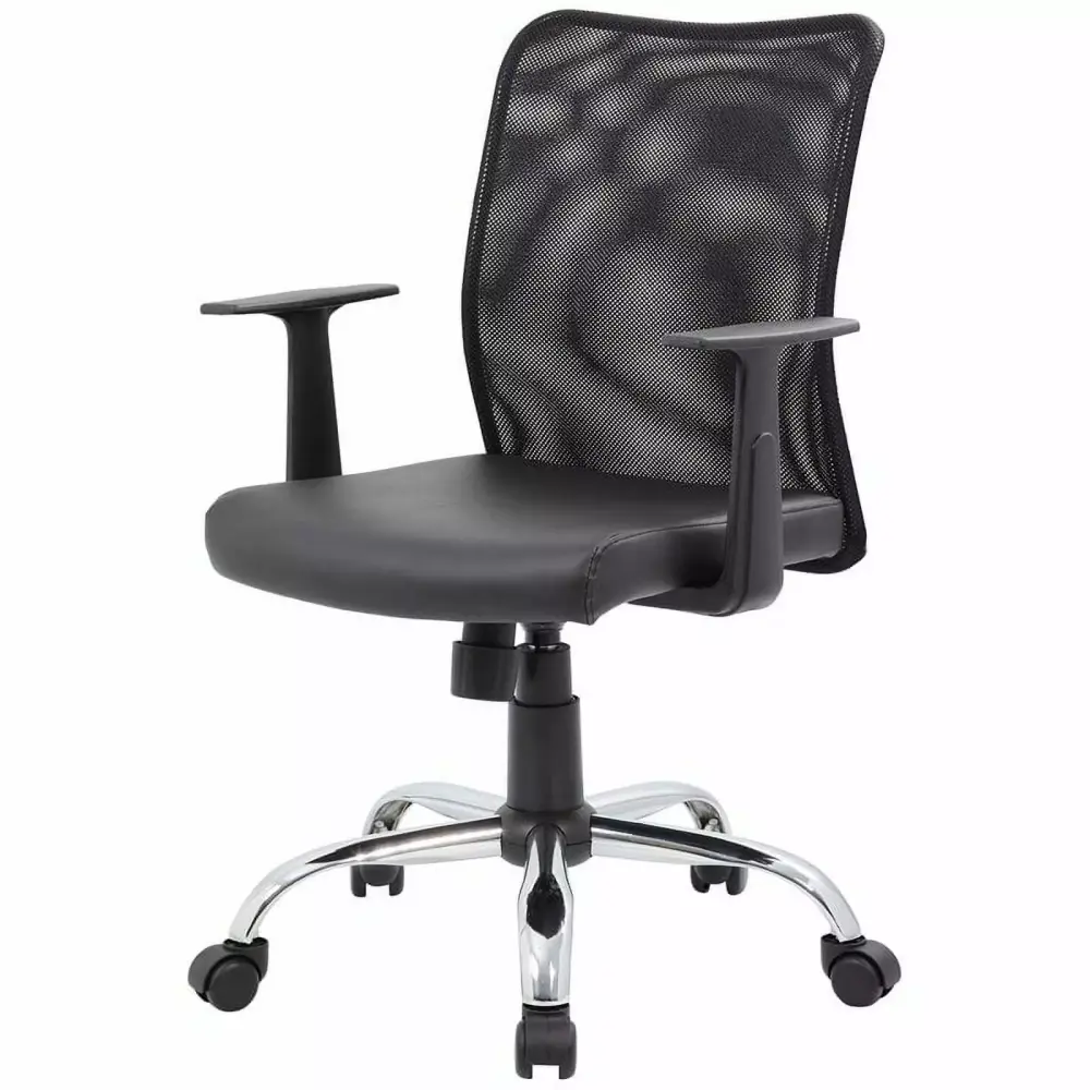 Scranton & Co Mesh Back Swivel Task Chair Black