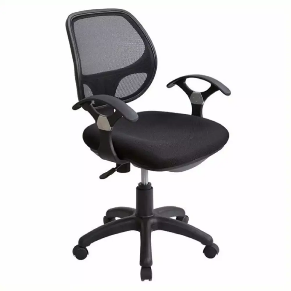 Scranton & Co Mesh Office Chair Black Professional Use