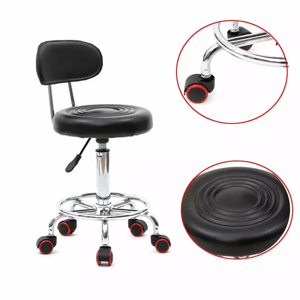 Ubesgoo Adjustable Height Swivel Task Chair 300 lb Capacity Black
