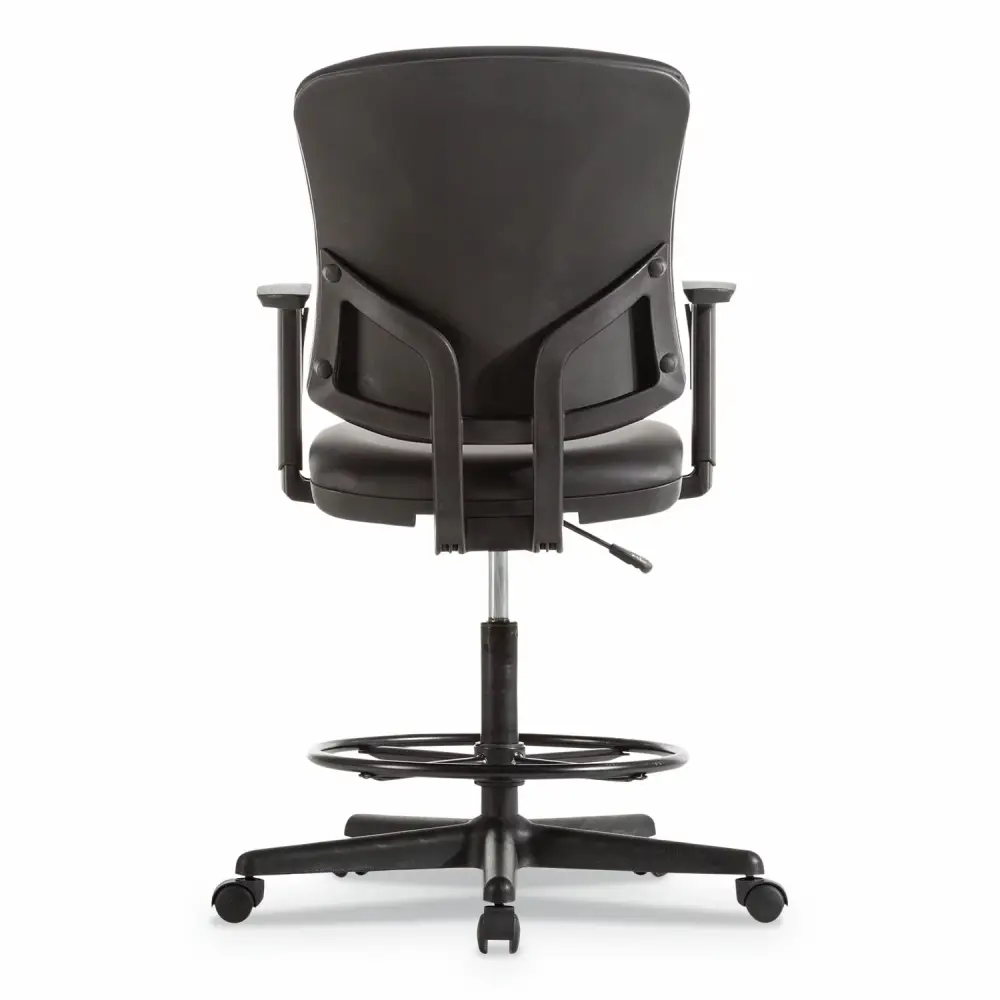 Alera Everyday Task Stool 31.38 Seat Height Supports Up To 275 Lbs Black Seat Black Back Black Base
