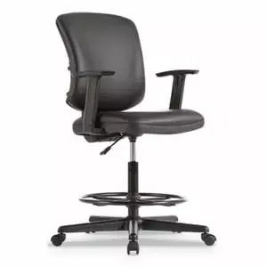 Everyday Task Stool Black Seat and Back Office Use Alera