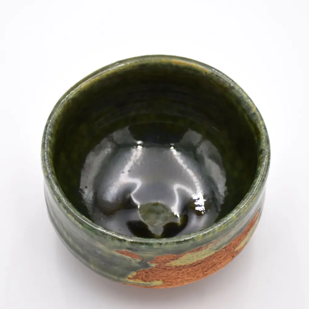 Oribe-Nagashi Matcha Bowl