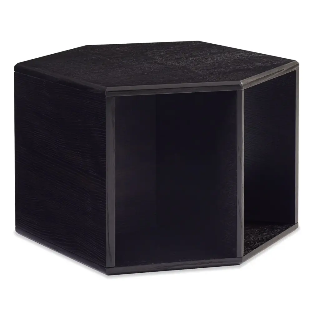 Modern Remix Hexagon Coffee Table - Charcoal