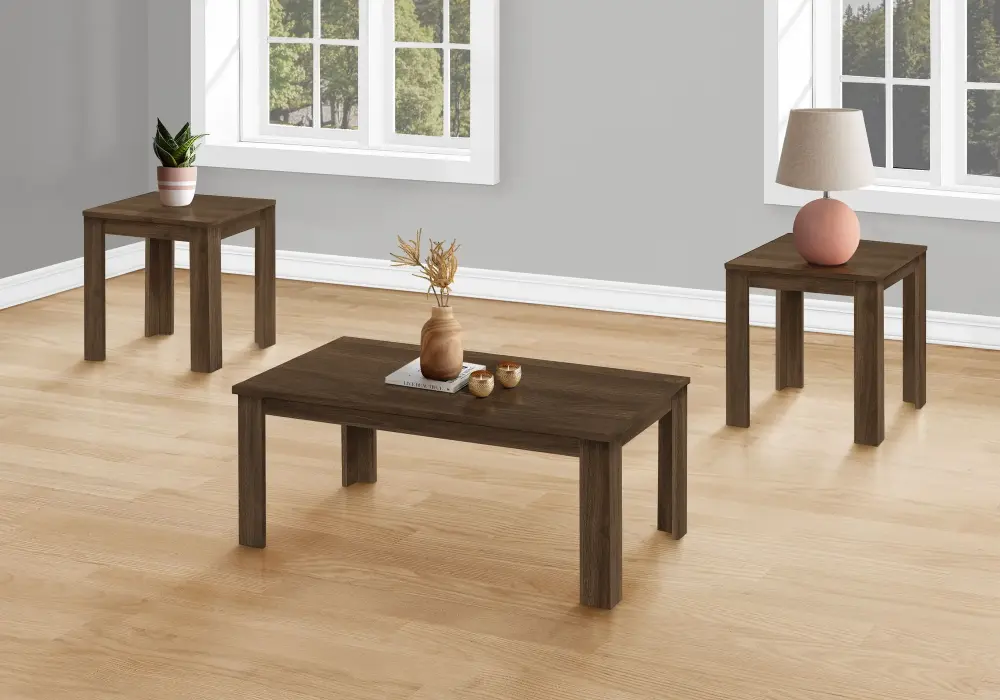 Table Set, Coffee, End, Side, Accent Living Room Transitional (Set 3)