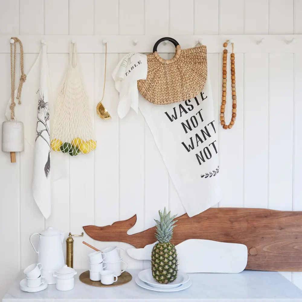 Waste Not, Want Not Unmixed Linen Tea Towel