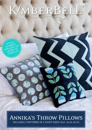 Kimberbell Annika's Throw Pillows Embroidery Design CD kd596