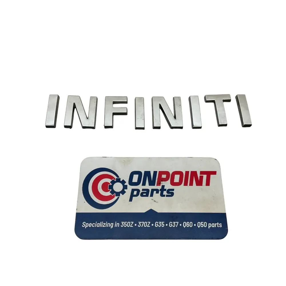 08-15 G37 Q60 Trunk Hatch Lid Emblem Ornament 84895JL60A Oem Htg