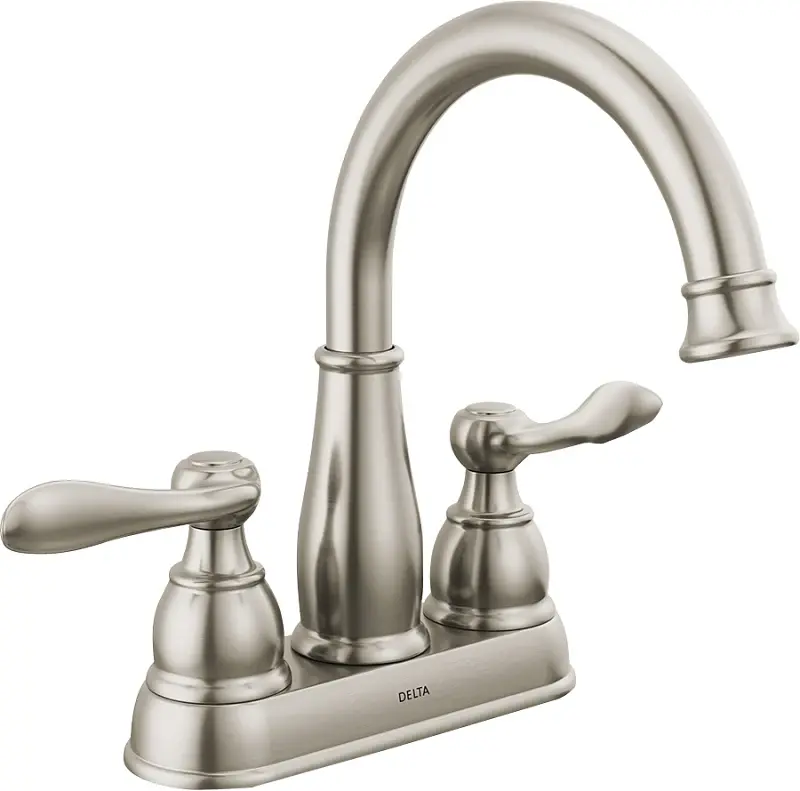 Delta Windemere 25896LF-BN Series Centerset Bathroom Faucet, Matte Nickel, 1-5/8 Plate Size, 5-11/16 , 1.2 gpm