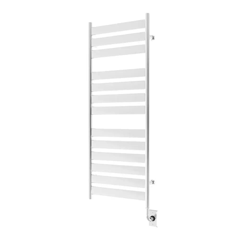 Tuzio Romano Hardwired or plug Towel Warmer - 19.5"w x 51"h Non-Slip Base | 5-Year Warranty
