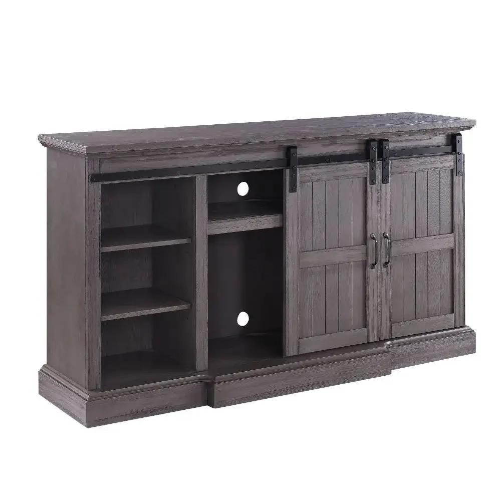 Admon - TV Stand - Charcoal Oak