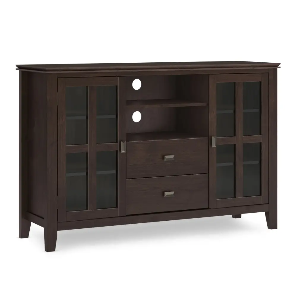 Artisan - Tall TV Media Stand - Dark Chestnut Chocolate