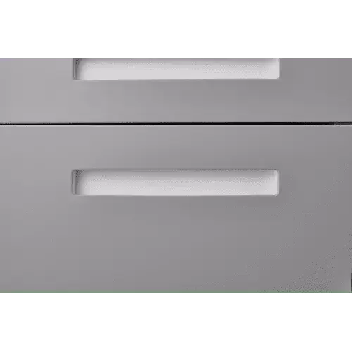 3 Drawer Mobile File Cabinet Under Desk Office Simple Style 5 Wheel Anti-Tilting Steel Black Onuobao