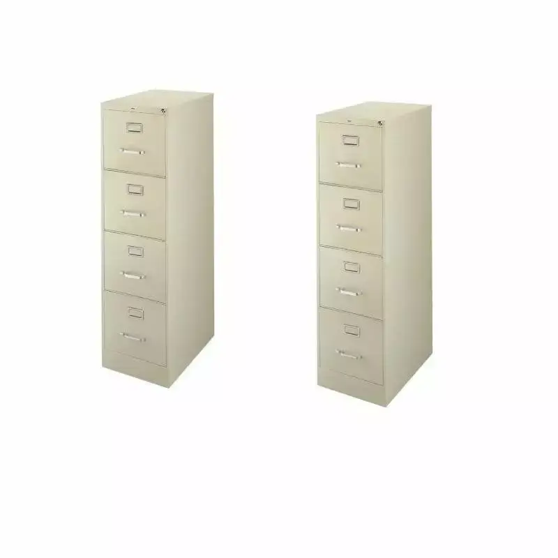 2500 Series 2-Piece Value Pack 4-Drawer Letter File Cabinet Putty Hirsh Industries