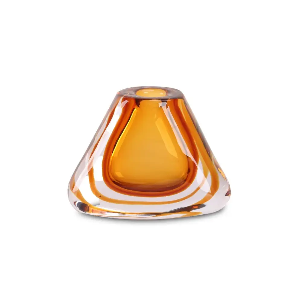 Ceramic Floor Angelico Glass Vase - Amber