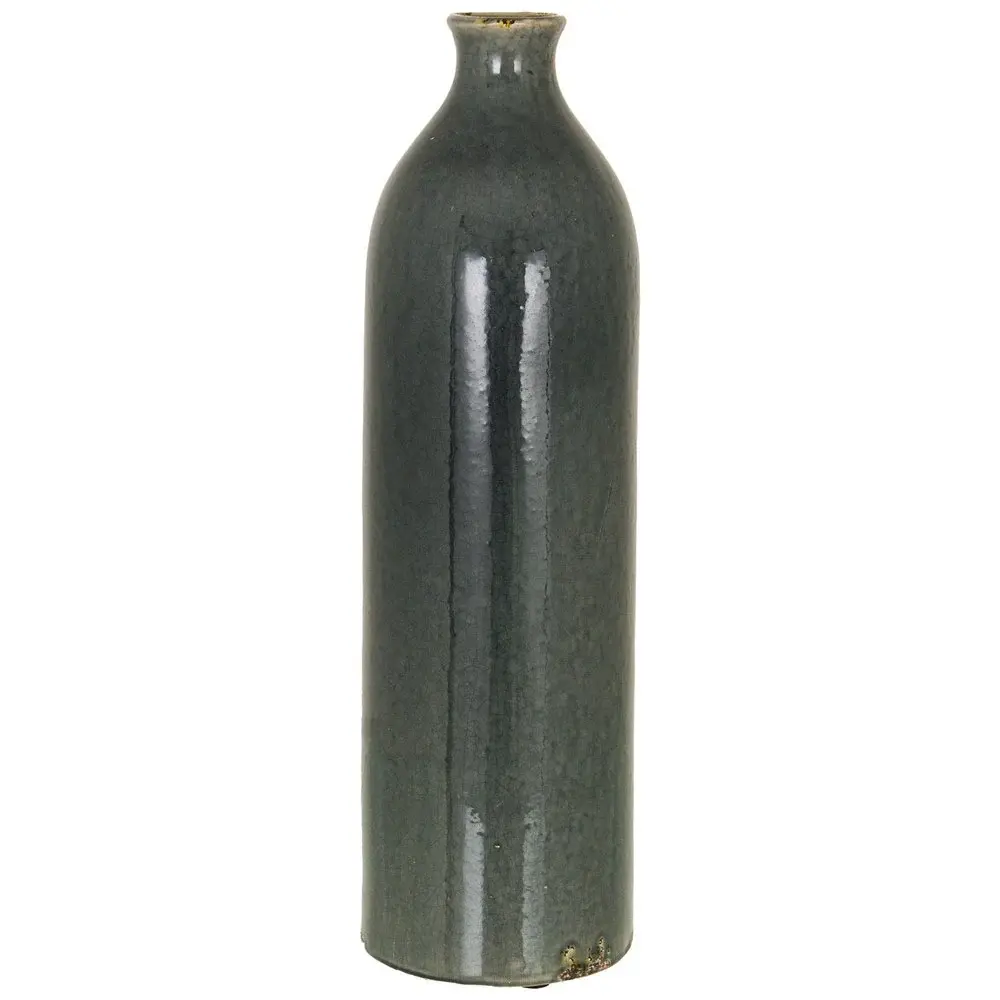 Handcrafted Ceramic Garda Glazed Gisela Vase - Grey