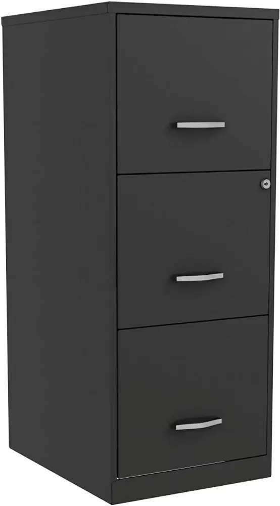 Vertical File Cabinet Black Office Storage Solution Chansong