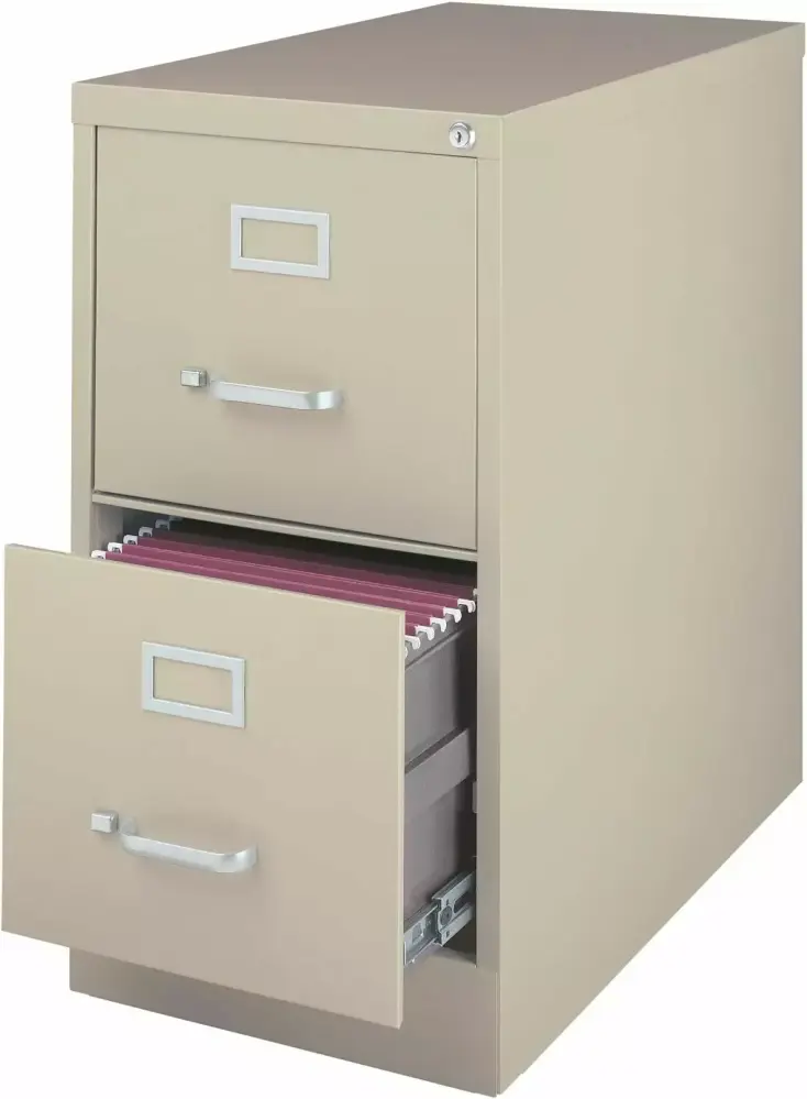 22 Deep 2-Drawer Letter-Size Commercial Vertical File Cabinet Office Use CHONGYAO