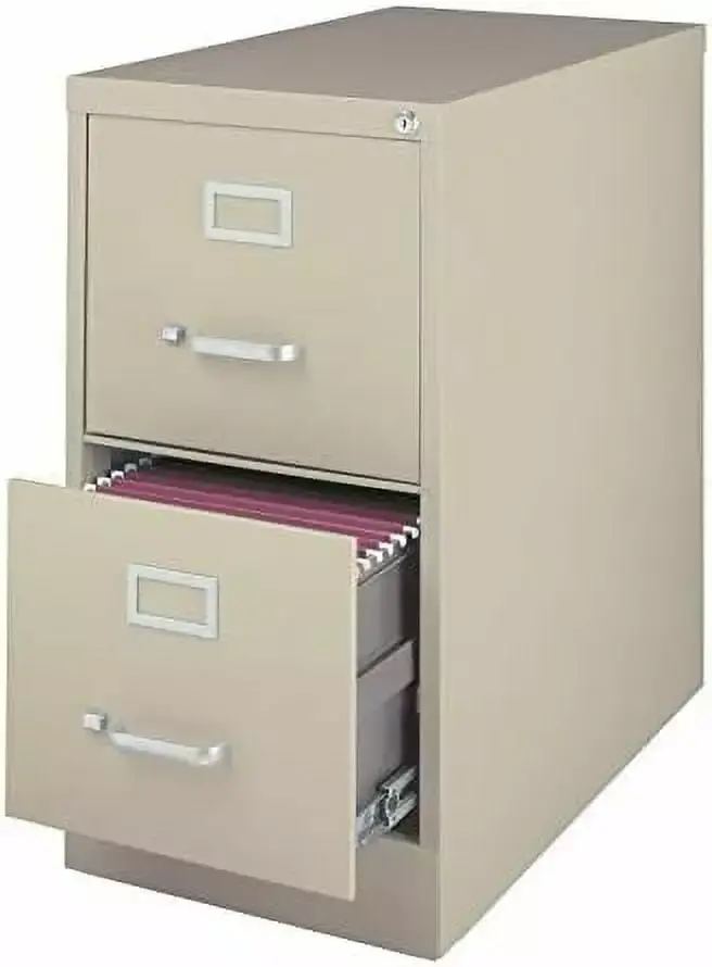 22 Deep 2-Drawer Letter-Size Commercial Vertical File Cabinet Office Use CHONGYAO