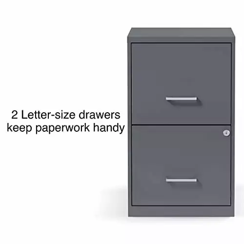2 Drawer Vertical File Cabinet Mobile Storage Office Home Letter Size jiangwu112233