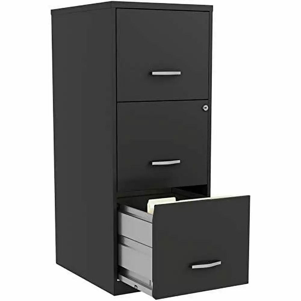 LYS SOHO Vertical File Cabinet Black TeviRoom
