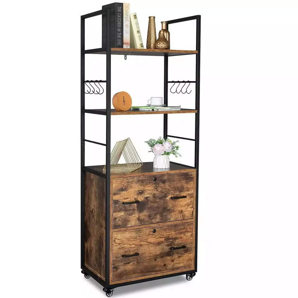 ZGBY Vertical File Cabinet 2-Drawer Office Storage Organizer Lock ZGBY Office Products