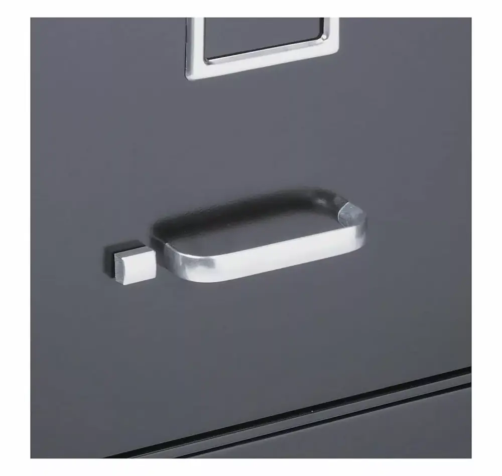 ZHANGHU 85988 2-Drawer Vertical File Cabinet Letter Size Black 25D