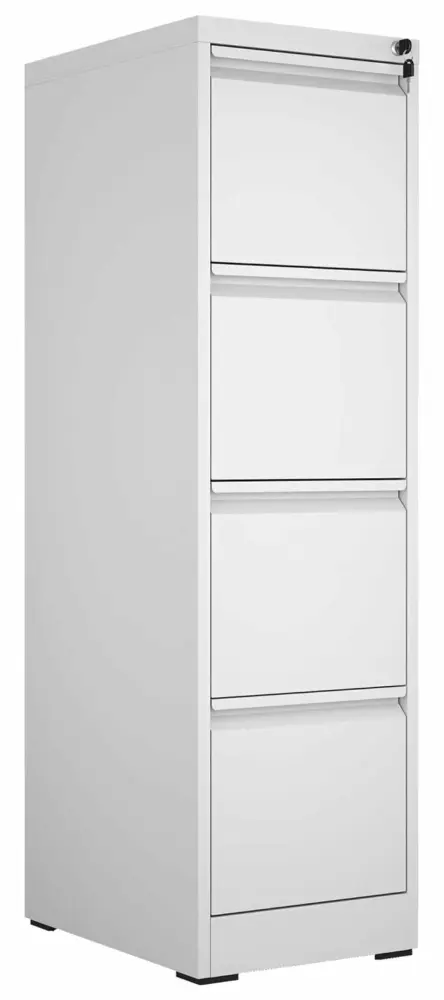 ZHANGHU 4 Drawer Heavy Duty Large Filing Cabinet Metal Office File Cabinets White