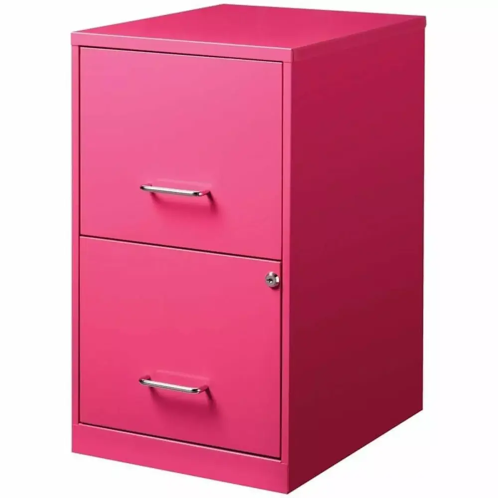 Pink 2-Drawer File Cabinet Office or Home TeviRoom