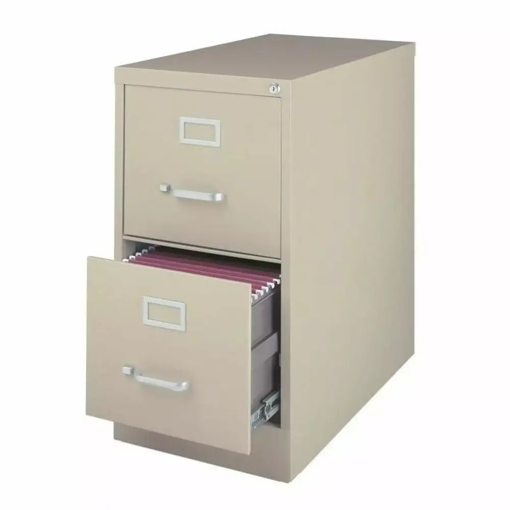 Value Pack Set 2 2 Drawer Vertical Letter File Cabinet Putty Hirsh Industries