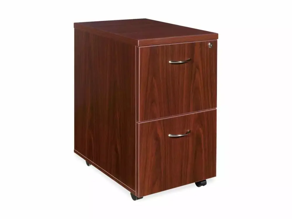 2 Drawers Vertical Wood Composite Lockable Filing Cabinet Lorell
