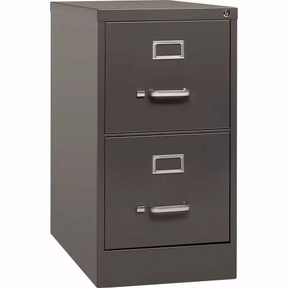 Lorell Fortress Series 26.5 Letter-size Vertical Files 2-Drawer Label Holder