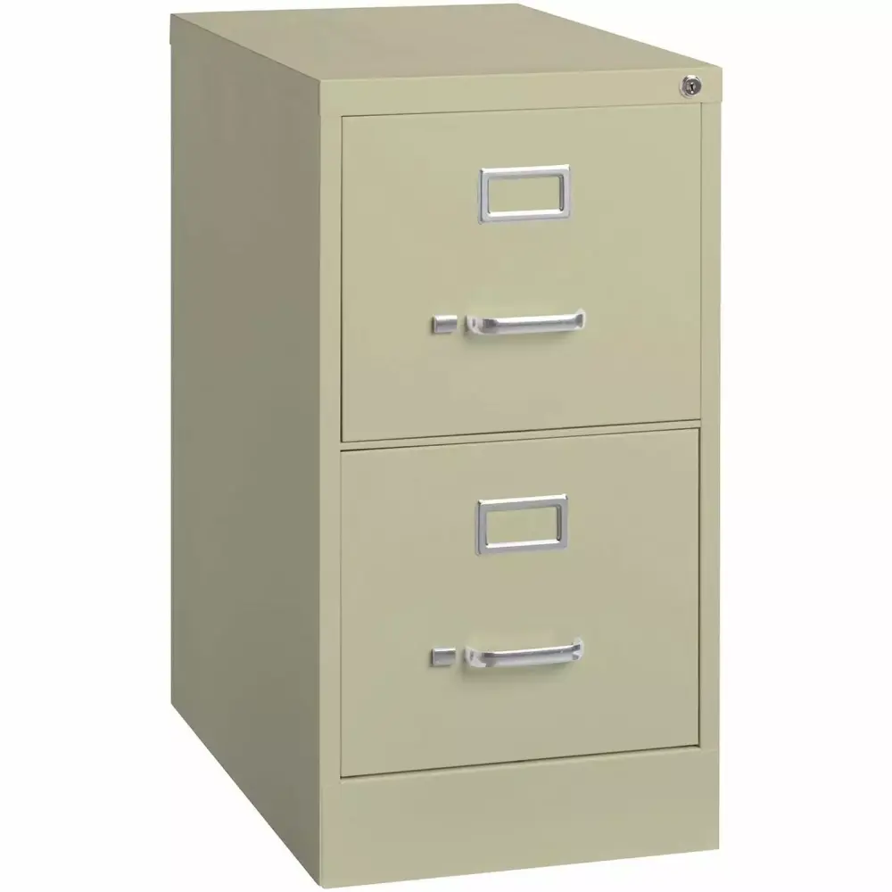 Scranton & Co 22 2-Drawer Metal Letter Width Vertical File Cabinet Beige Office