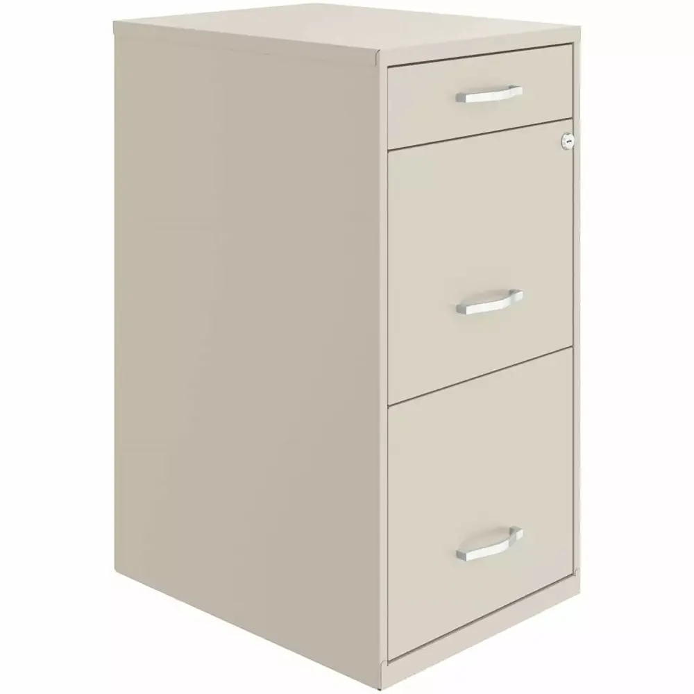UrbanPro 3-Drawer Vertical Off White Metal Filing Cabinet Pre-assembled