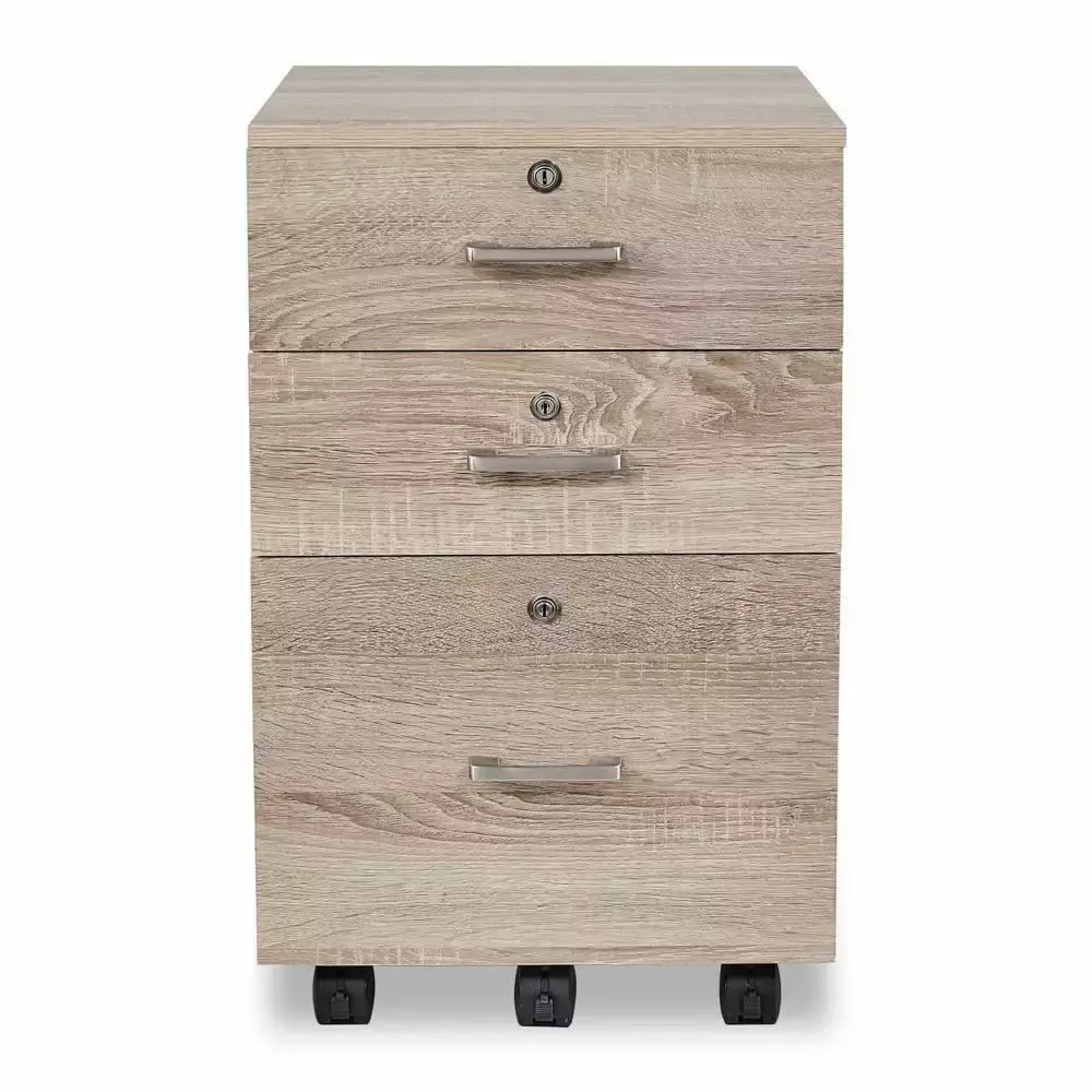 ZGBY 3-Drawer Vertical Office File Storage Cabinet Lock Durable ZGBY Office Products