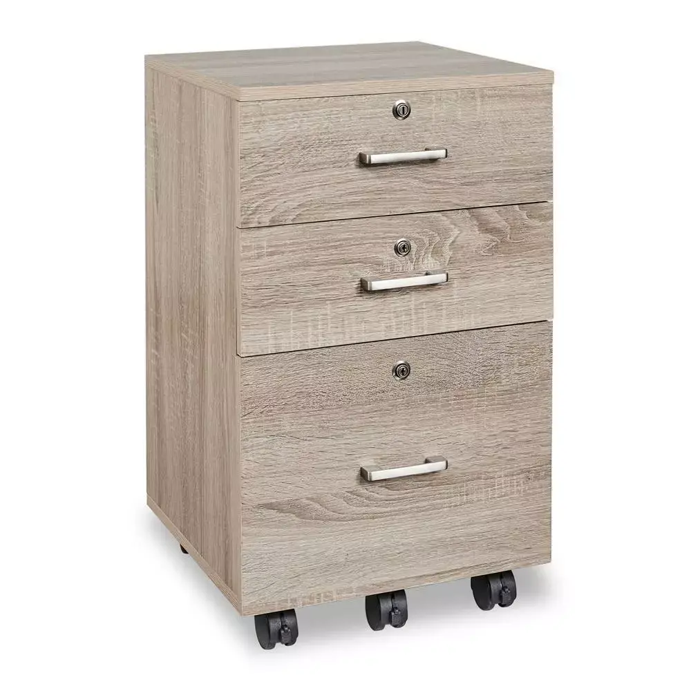 ZGBY 3-Drawer Vertical Office File Storage Cabinet Lock Durable ZGBY Office Products