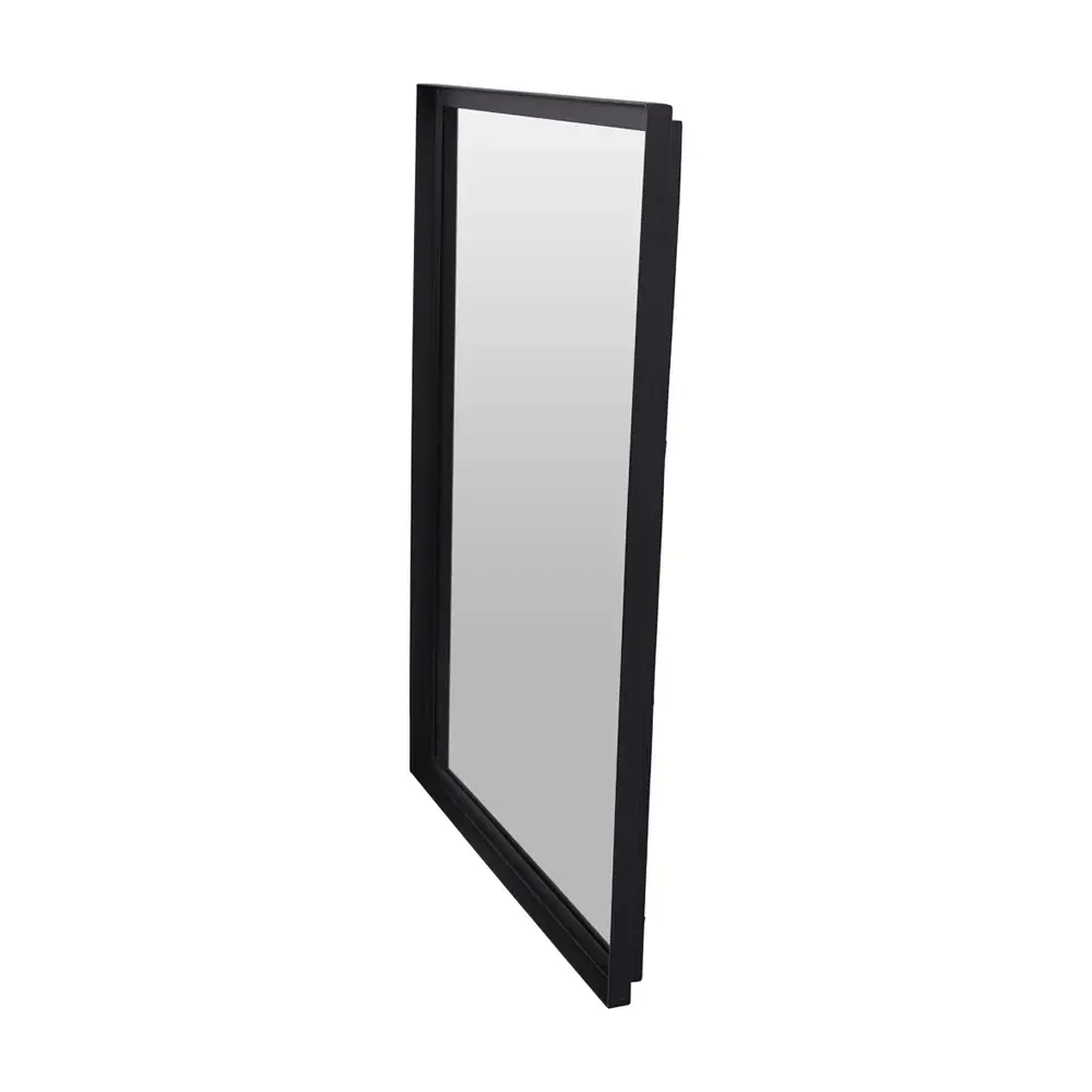 Bronks Wall Mirror 100x76cm - Midnight Acacia Wood
