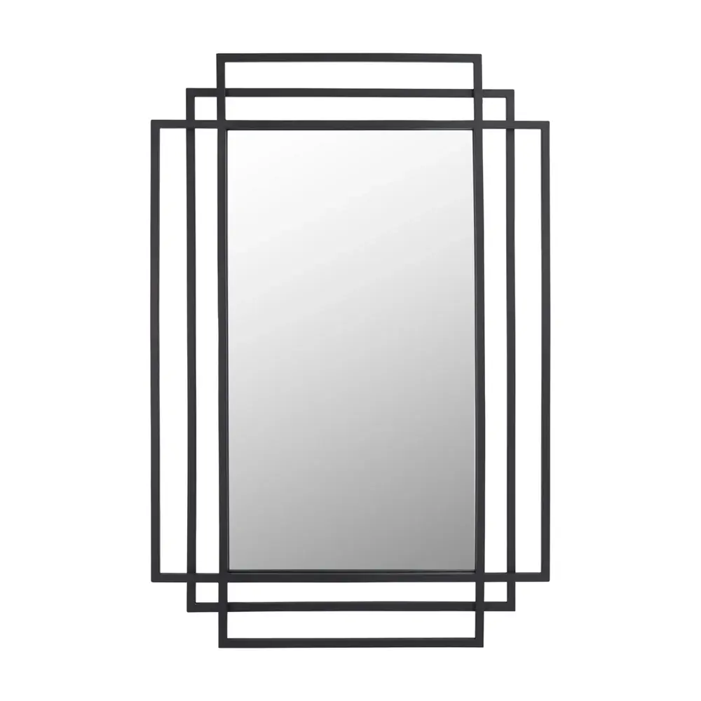 Chase Metal Rectangular Framed Wall Mirror - Midnight Dressing Room