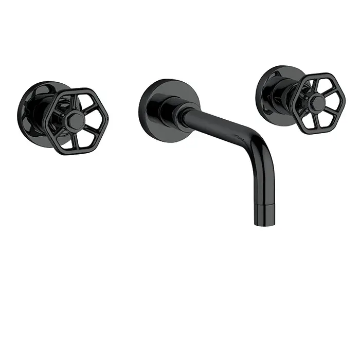 Wall-attached sink faucet 10x Magnification