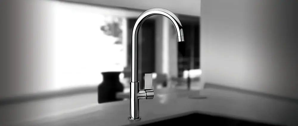 Wall-hung sink faucet
