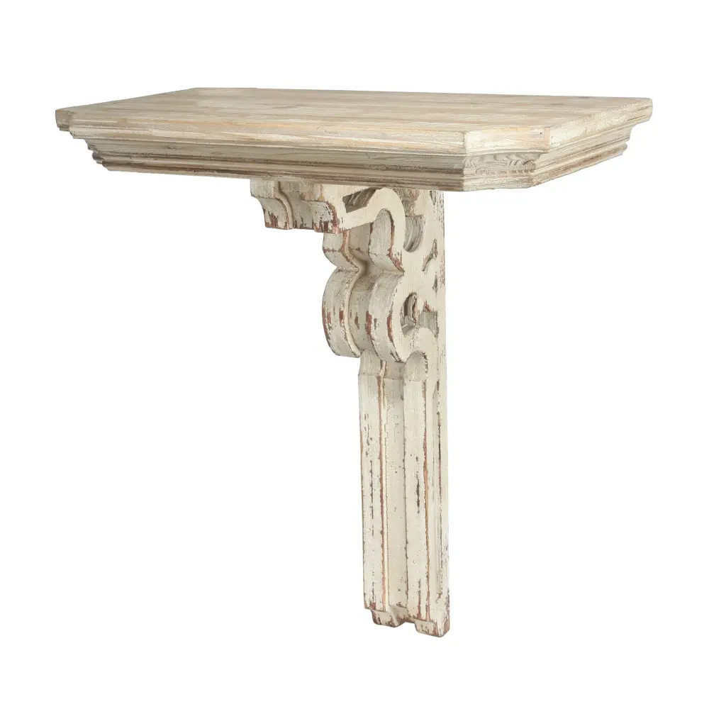 Geometric Metal Vamont Wall Shelf - Cream