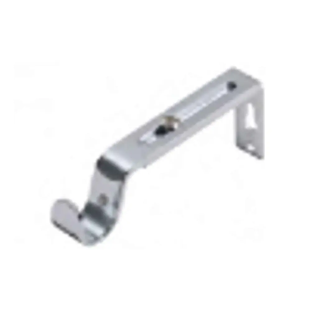 Adjustable Bracket Curtain Rod, 1'' to 1-1/8'' sterling