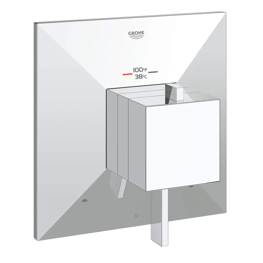 GrohFlex Allure Brilliant Paired Function Thermostatic Valve Trim Control Module