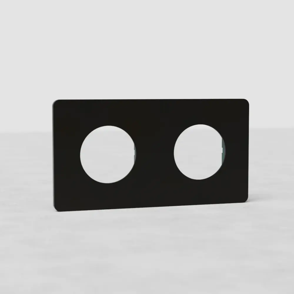 Grove Dual Socket Plate - Bronze